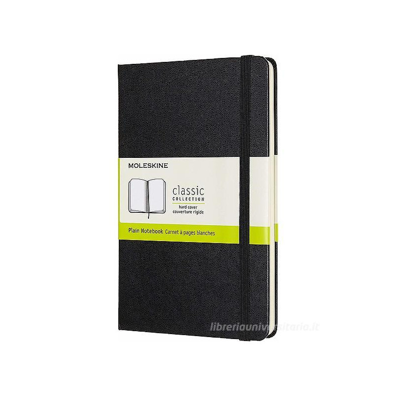 Moleskine - Taccuino Classic pagine bianche nero - Medium copertina rigida