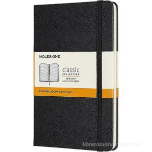 Moleskine - Taccuino Classic a righe nero - Medium copertina rigida
