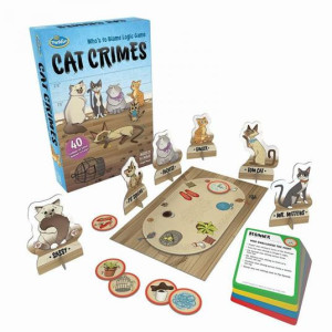 ThinkFun - Cat Crimes, 40 Crimini Felini da Risolvere