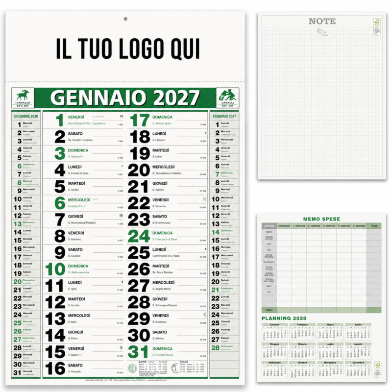 Calendari Olandesi personalizzati