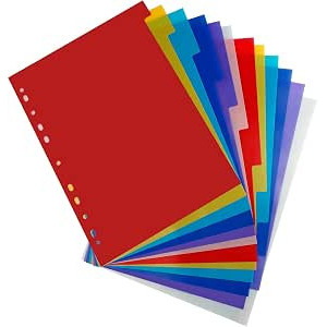 Divisori A4 Colorati Per Raccoglitore Ad Anelli